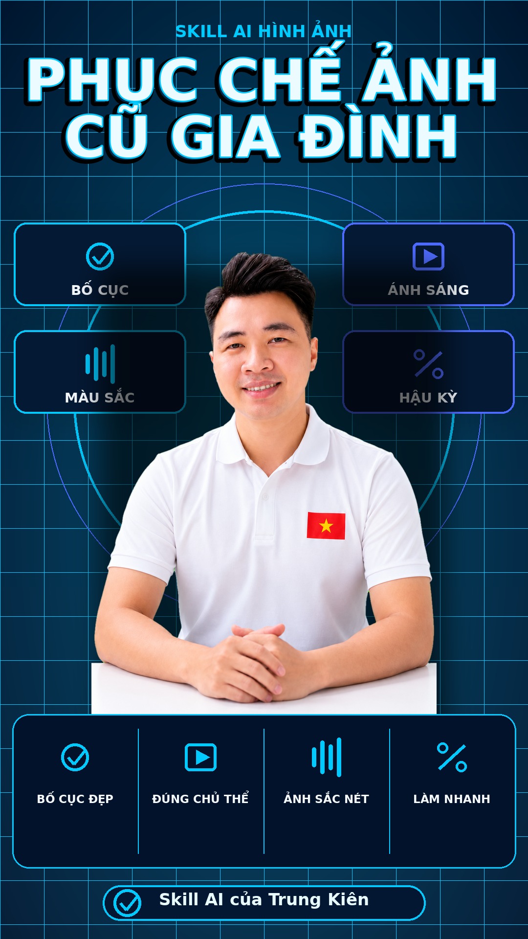 Skill Phục Chế Ảnh Cũ Gia Đình