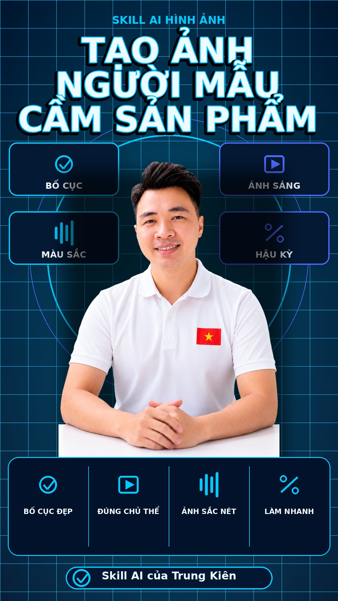 Skill Tạo Ảnh Người Mẫu Cầm Sản Phẩm