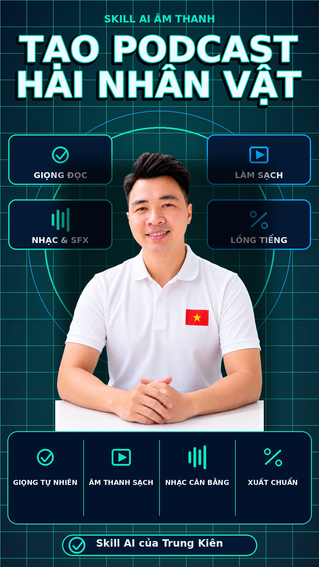 Skill Tạo Podcast Hai Nhân Vật