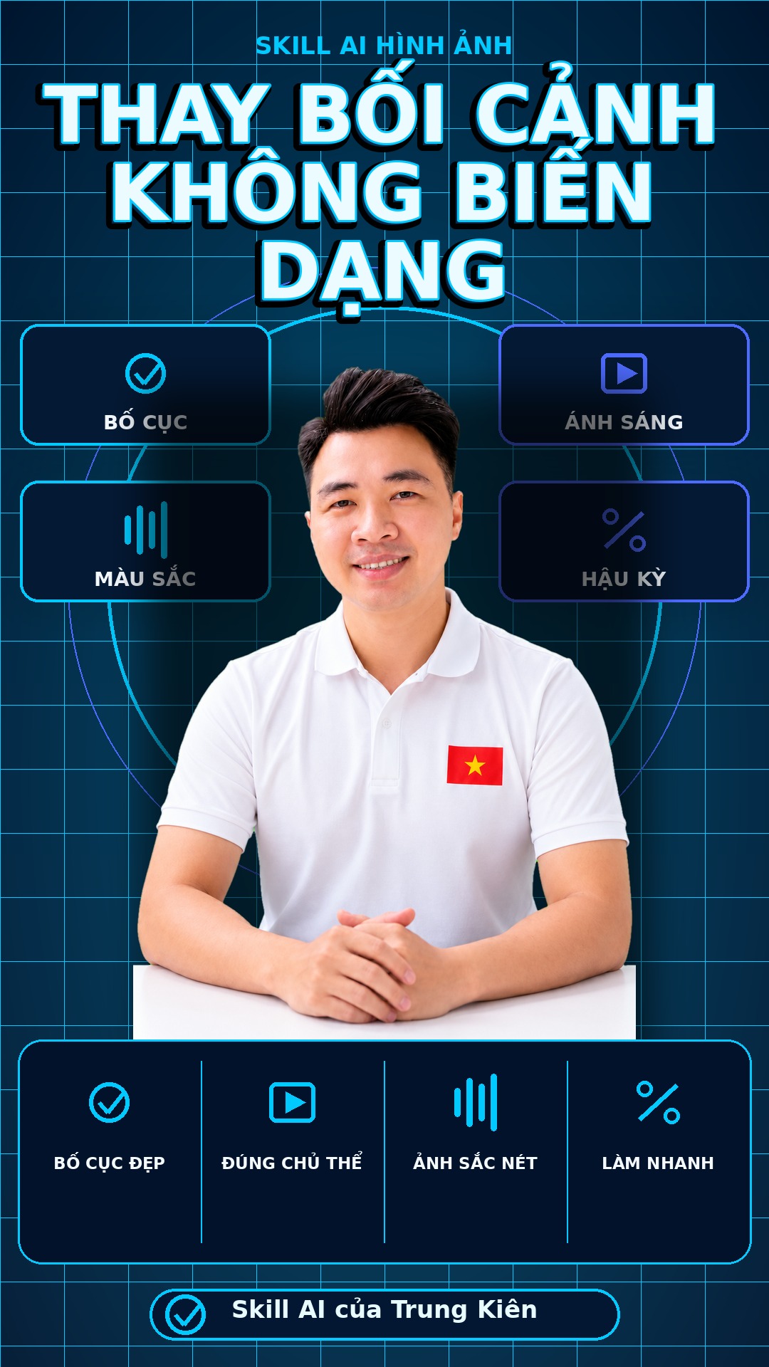 Skill Thay Bối Cảnh Không Biến Dạng
