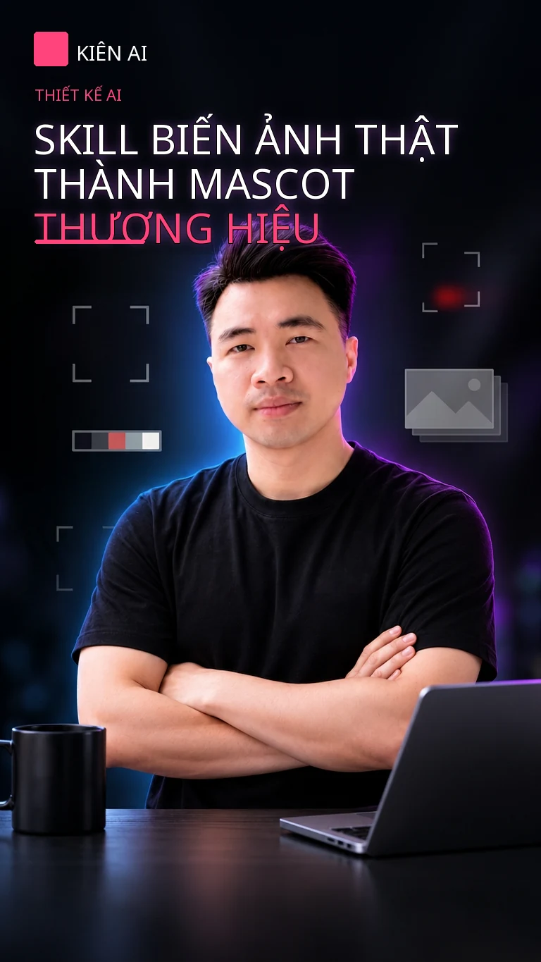 Skill Biến Ảnh Thật Thành Mascot Thương Hiệu